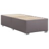 Cadre de lit sans matelas gris 80x200 cm similicuir 