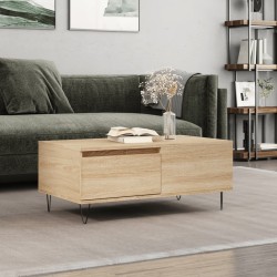 Table basse Chêne sonoma 90x50x36,5 cm Bois d'ingénierie 