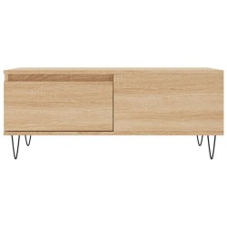 Table basse Chêne sonoma 90x50x36,5 cm Bois d'ingénierie 