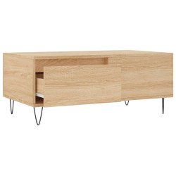 Table basse Chêne sonoma 90x50x36,5 cm Bois d'ingénierie 