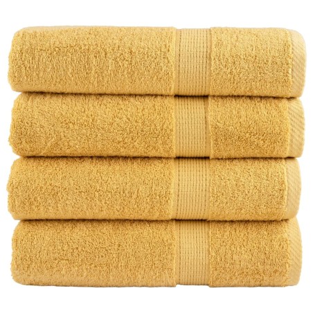 Serviettes de bain de qualité supérieure SOLUND 4 pcs doré 