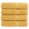 Serviettes de bain de qualité supérieure SOLUND 4 pcs doré 