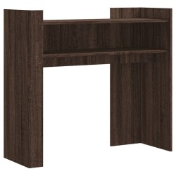 Table console chêne marron 100x35x90 cm bois d'ingénierie 