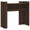 Table console chêne marron 100x35x90 cm bois d'ingénierie 