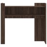 Table console chêne marron 100x35x90 cm bois d'ingénierie 