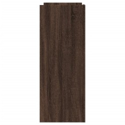 Table console chêne marron 100x35x90 cm bois d'ingénierie 