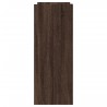 Table console chêne marron 100x35x90 cm bois d'ingénierie 