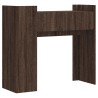 Table console chêne marron 100x35x90 cm bois d'ingénierie 