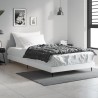Cadre de lit sans matelas blanc 90x190 cm bois d'ingénierie 