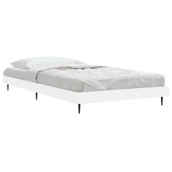 Cadre de lit sans matelas blanc 90x190 cm bois d'ingénierie 