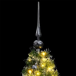 Sapin de Noël artificiel articulé 150 LED et boules 150 cm 