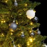 Sapin de Noël artificiel articulé 150 LED et boules 150 cm 