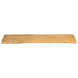 Dessus de table 120x40x2,5 cm bord vivant bois massif manguier 
