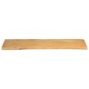 Dessus de table 120x40x2,5 cm bord vivant bois massif manguier 