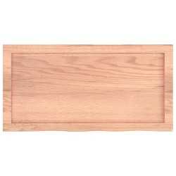 Comptoir de salle de bain marron 80x40x(2-4) cm bois traité 