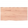 Dessus de table marron clair bois chêne massif traité 