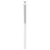 Pieds de table à manger en forme de X, 2 pièces, blanc, 70 x (72-73) cm, acier 