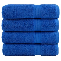 Serviettes de bain de qualité supérieure SOLUND 4 pcs bleu 