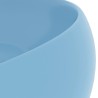 Lavabo rond de luxe Bleu clair mat 40x15 cm Céramique 