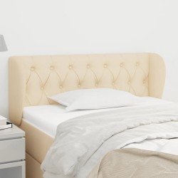 Tête de lit avec oreilles Crème 103x23x78/88 cm Tissu 