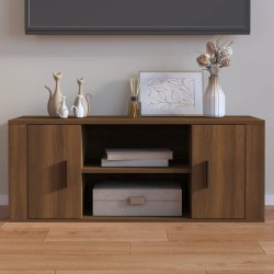 Meuble TV Chêne marron 100x35x40 cm Bois d'ingénierie 
