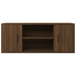 Meuble TV Chêne marron 100x35x40 cm Bois d'ingénierie 