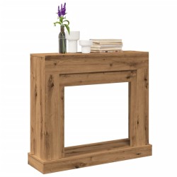 Cadre de cheminée chêne artisanal 100x30x87,5cm bois ingénierie 