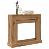 Cadre de cheminée chêne artisanal 100x30x87,5cm bois ingénierie 