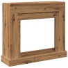 Cadre de cheminée chêne artisanal 100x30x87,5cm bois ingénierie 