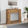 Cadre de cheminée chêne artisanal 100x30x87,5cm bois ingénierie 