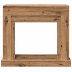 Cadre de cheminée chêne artisanal 100x30x87,5cm bois ingénierie 