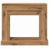 Cadre de cheminée chêne artisanal 100x30x87,5cm bois ingénierie 
