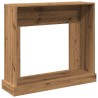 Cadre de cheminée chêne artisanal 100x30x87,5cm bois ingénierie 