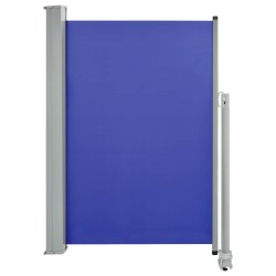 Auvent latéral rétractable de patio 120x300 cm Bleu 