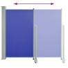 Auvent latéral rétractable de patio 120x300 cm Bleu 