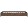 Cadre de lit sans matelas chêne marron 90x200 cm 