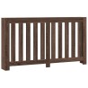 Cache-radiateur chêne marron 149x20x82 cm bois d'ingénierie 