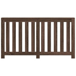 Cache-radiateur chêne marron 149x20x82 cm bois d'ingénierie 