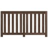 Cache-radiateur chêne marron 149x20x82 cm bois d'ingénierie 