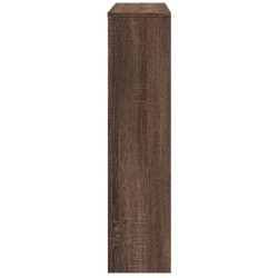 Cache-radiateur chêne marron 149x20x82 cm bois d'ingénierie 