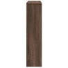 Cache-radiateur chêne marron 149x20x82 cm bois d'ingénierie 