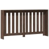 Cache-radiateur chêne marron 149x20x82 cm bois d'ingénierie 