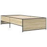 Cadre de lit sans matelas chêne sonoma 90x190 cm 
