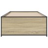 Cadre de lit sans matelas chêne sonoma 90x190 cm 