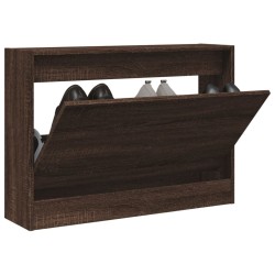 Armoire à chaussures chêne marron 80x21x57 cm Bois d'ingénierie 