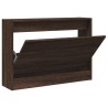 Armoire à chaussures chêne marron 80x21x57 cm Bois d'ingénierie 
