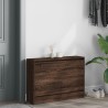 Armoire à chaussures chêne marron 80x21x57 cm Bois d'ingénierie 
