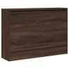 Armoire à chaussures chêne marron 80x21x57 cm Bois d'ingénierie 