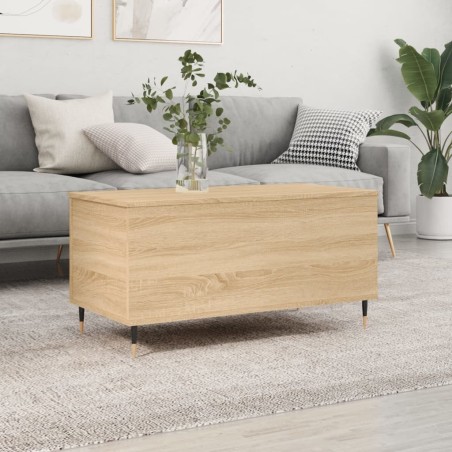 Table basse Chêne sonoma 90x44,5x45 cm Bois d'ingénierie 