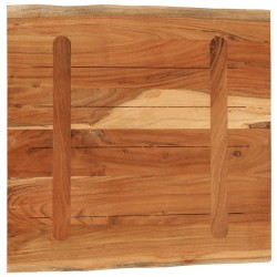 Dessus de table 60x60x3,8 cm carré bois massif d'acacia 